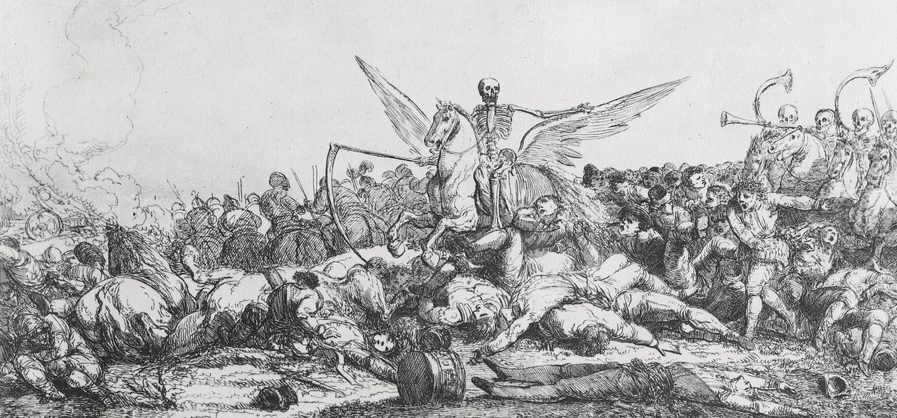 Triumf śmierci, 1779 autorstwa Jacques Gamelin