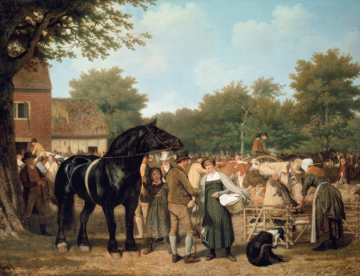 Jarmark wiejski autorstwa Jacques Laurent Agasse