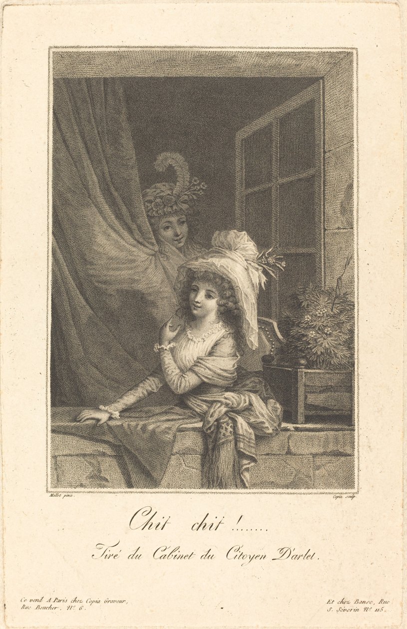 Chit Chit autorstwa Jacques Louis Copia after Jean Baptiste Mallet