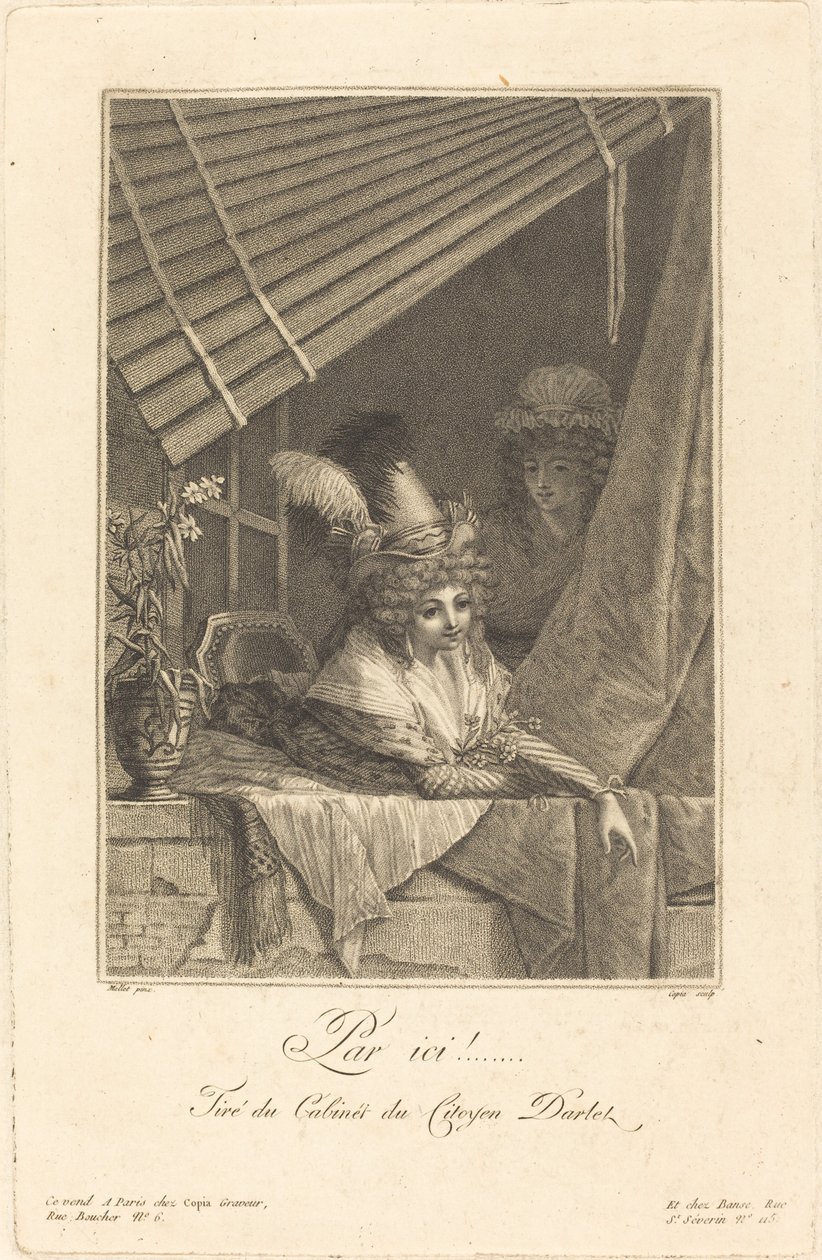 Tą drogą autorstwa Jacques Louis Copia after Jean Baptiste Mallet
