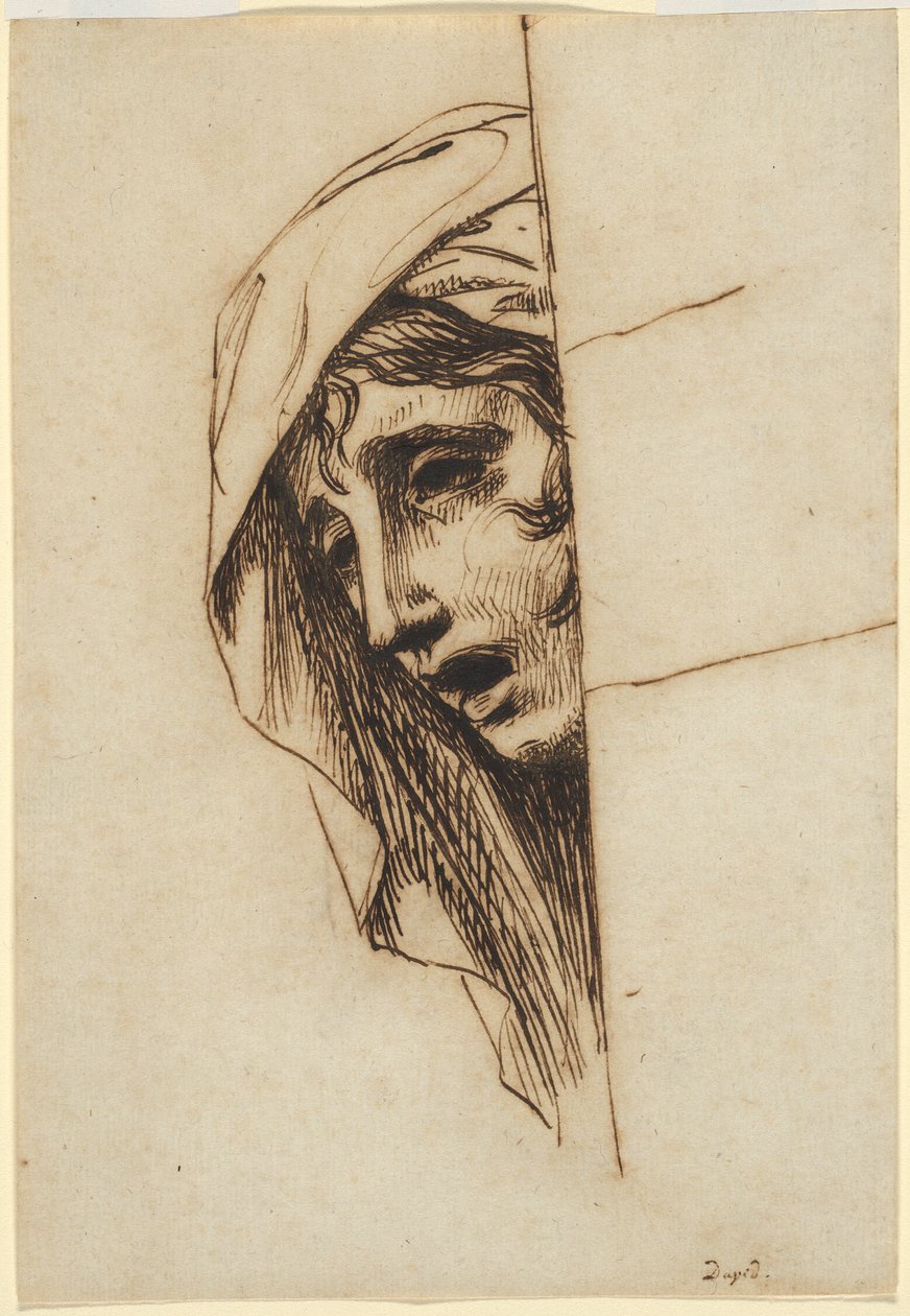 Głowa kobiety autorstwa Jacques Louis David