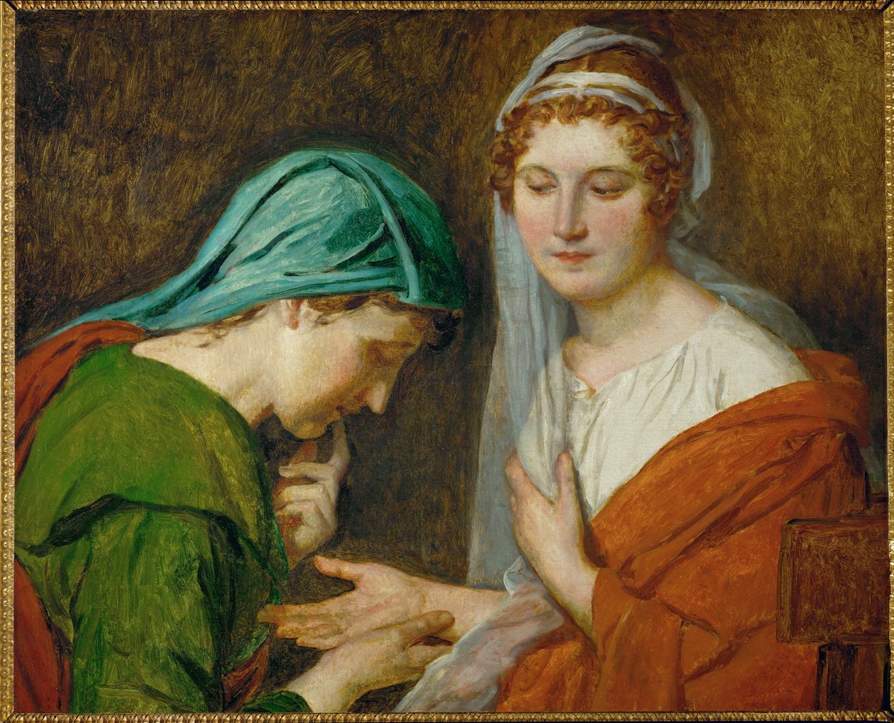 La Bonne Aventure ... (olej na płótnie) autorstwa Jacques Louis David