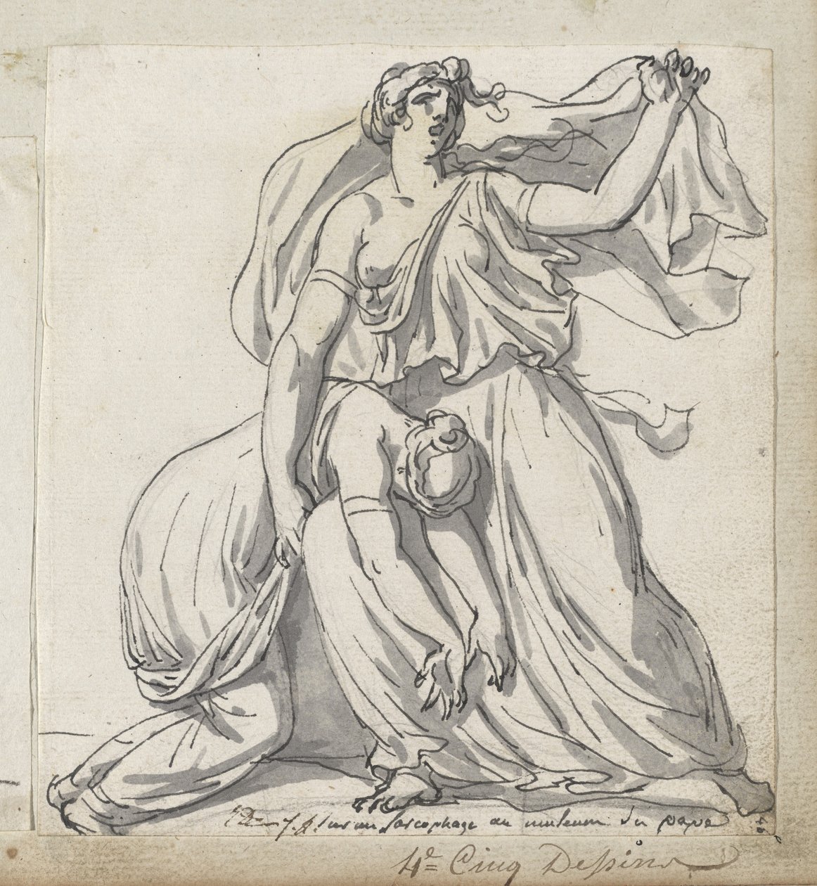 Niobe i jej córka autorstwa Jacques Louis David