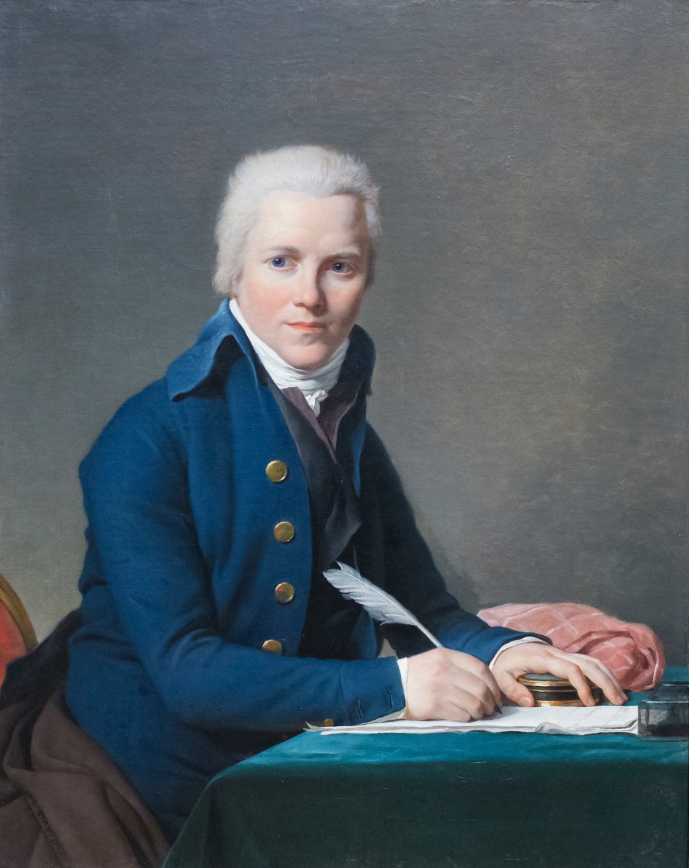 Portret Jacobusa Blauwa autorstwa Jacques Louis David
