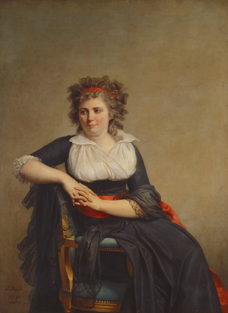 Robertine Tourteau, markiza dOrvilliers (1772-1862) 1790 autorstwa Jacques Louis David