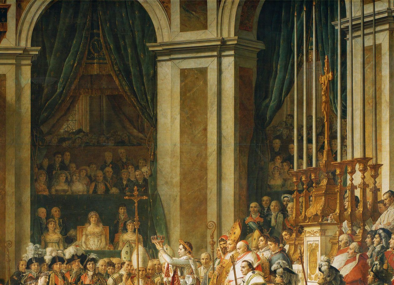 Koronacja Napoleona w Notre-Dame ... autorstwa Jacques Louis David