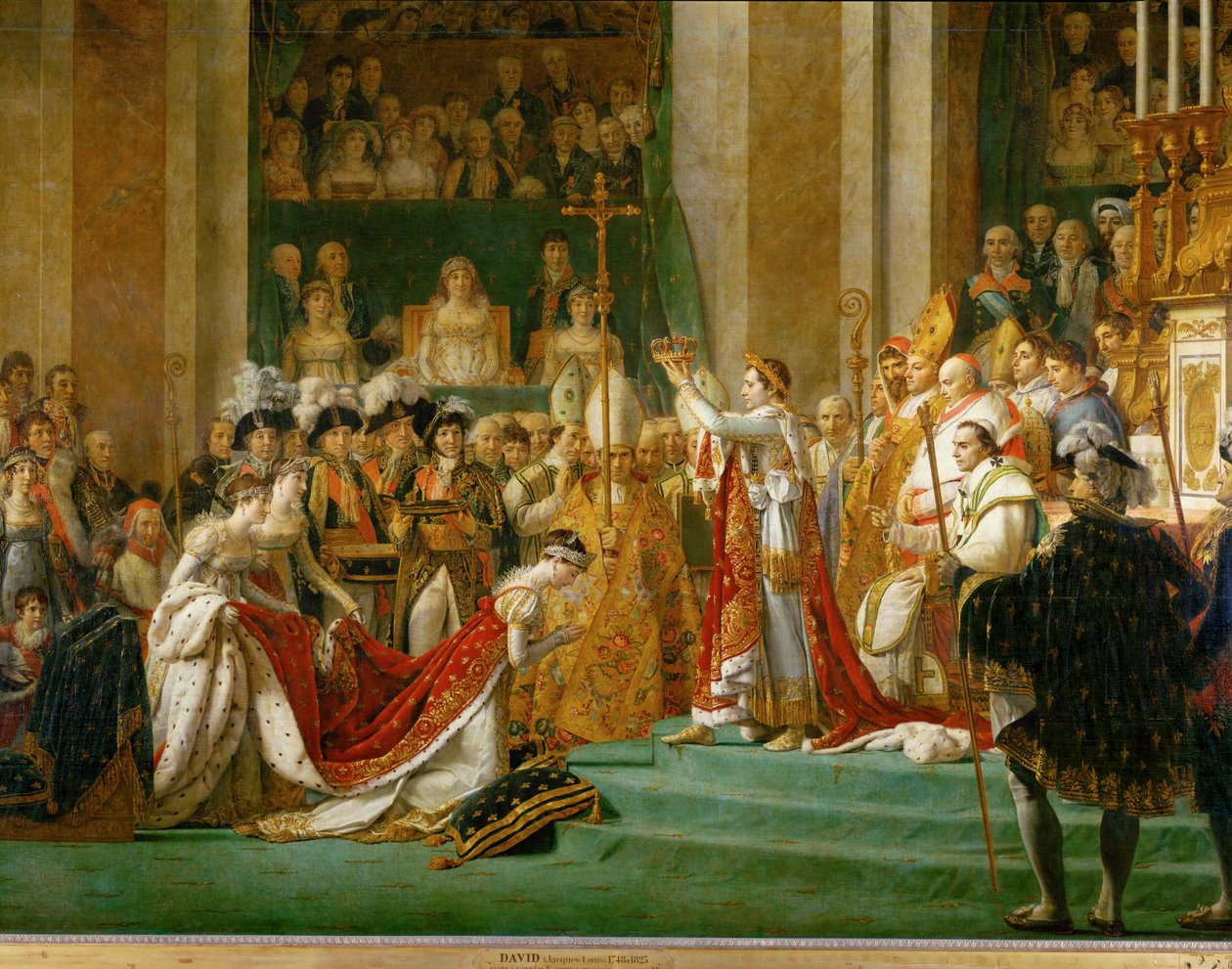 Koronacja Napoleona w Notre-Dame ... autorstwa Jacques Louis David