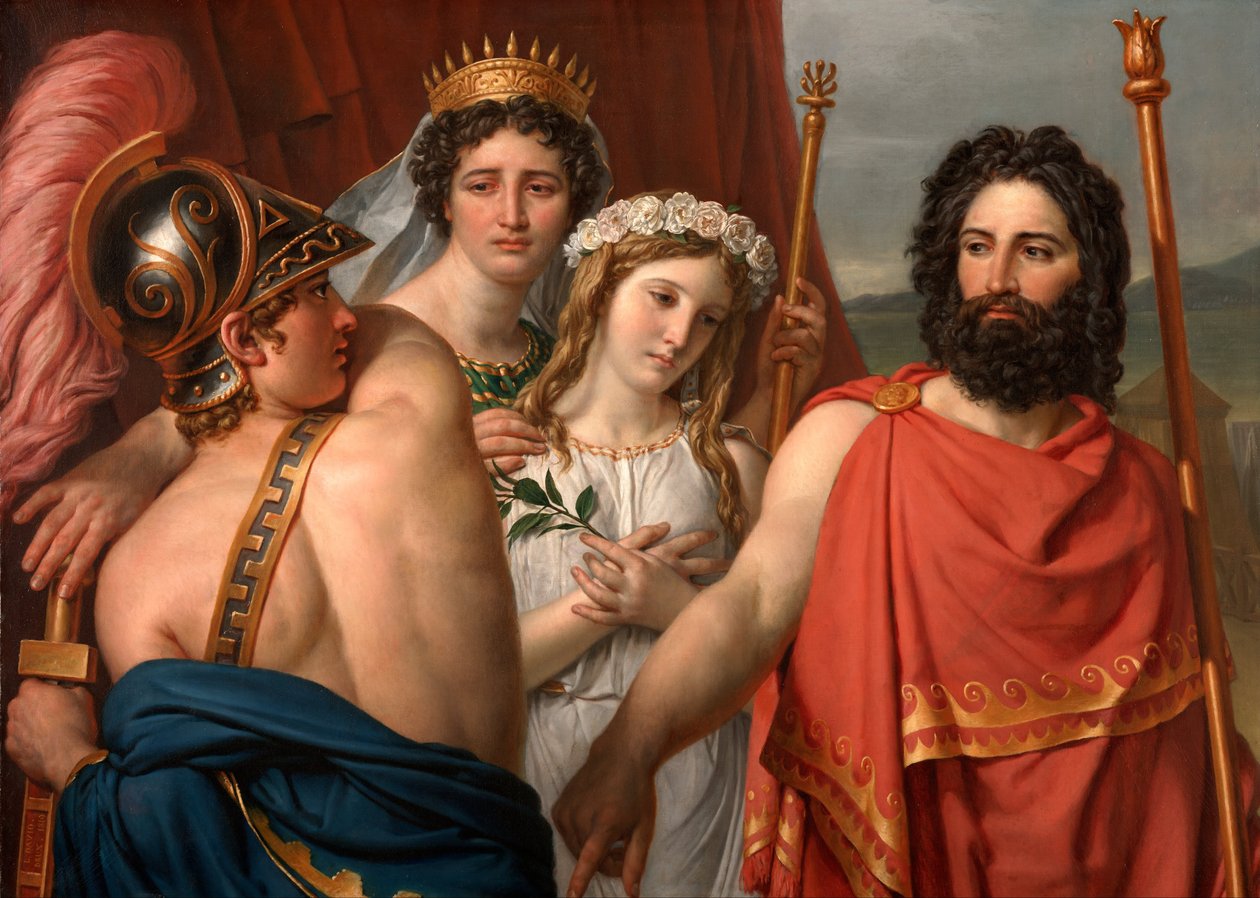 Gniew Achillesa autorstwa Jacques Louis David