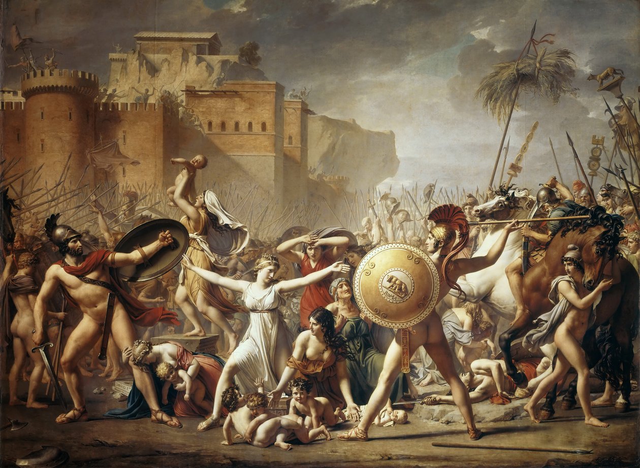 Gwałt Sabinek autorstwa Jacques Louis David