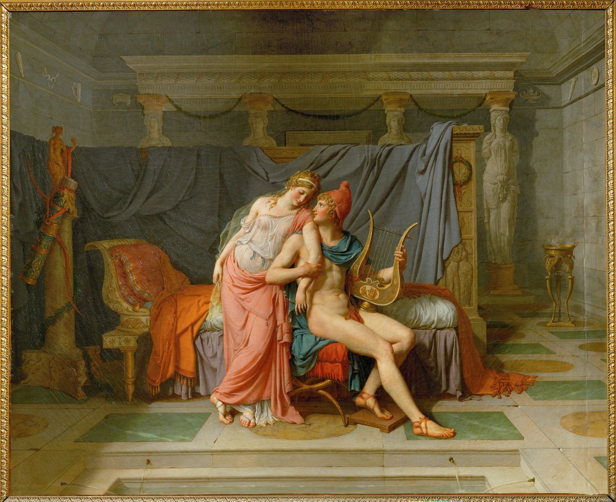 Miłość Paryża i Helen ... autorstwa Jacques Louis David