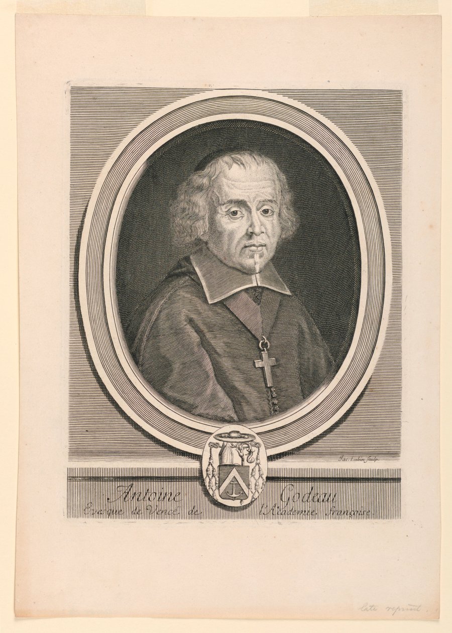 Portret Antoine Godeau (1605-1672) autorstwa Jacques Lubin
