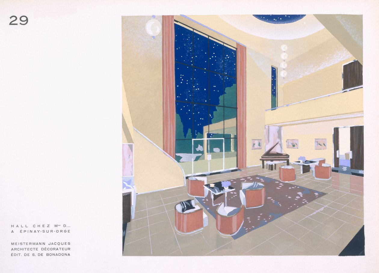 Sala na planie otwartym autorstwa Jacques Meistermann