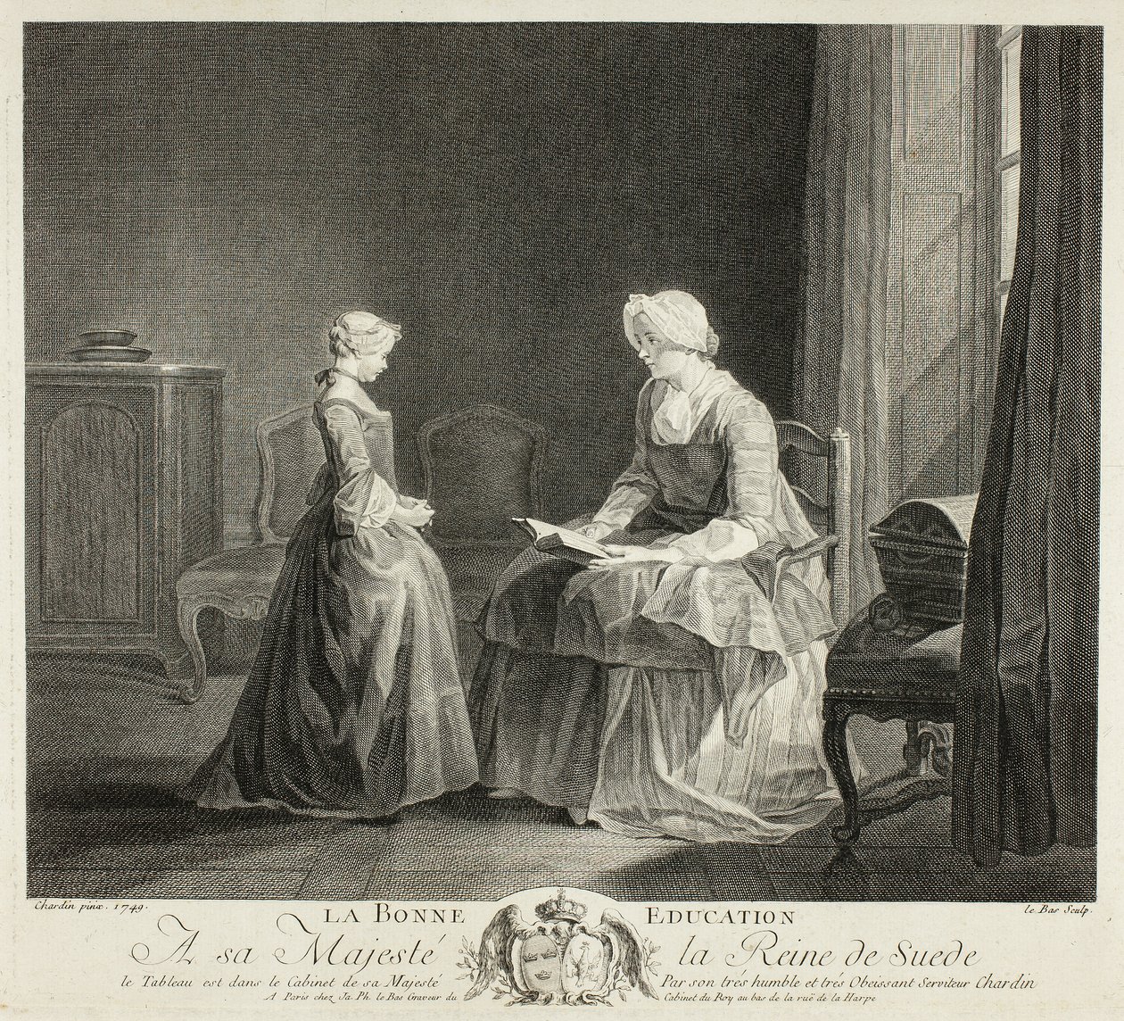 Dobra edukacja autorstwa Jacques Philippe Le Bas