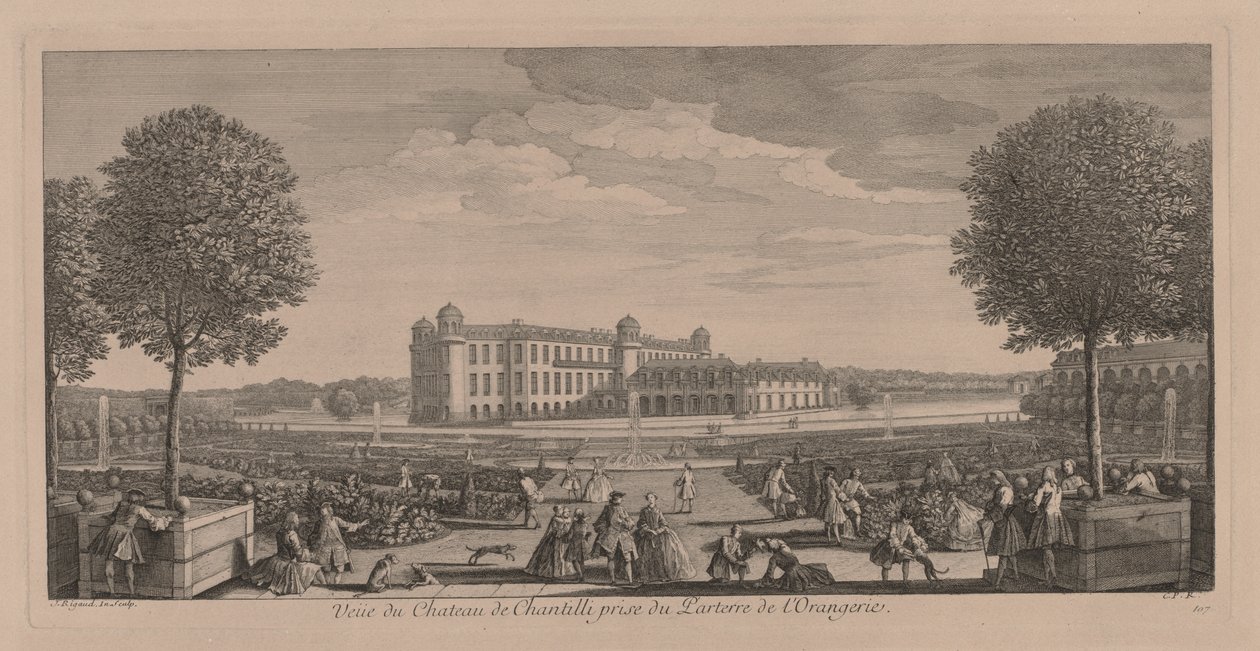 Zamek Chantilly autorstwa Jacques Rigaud
