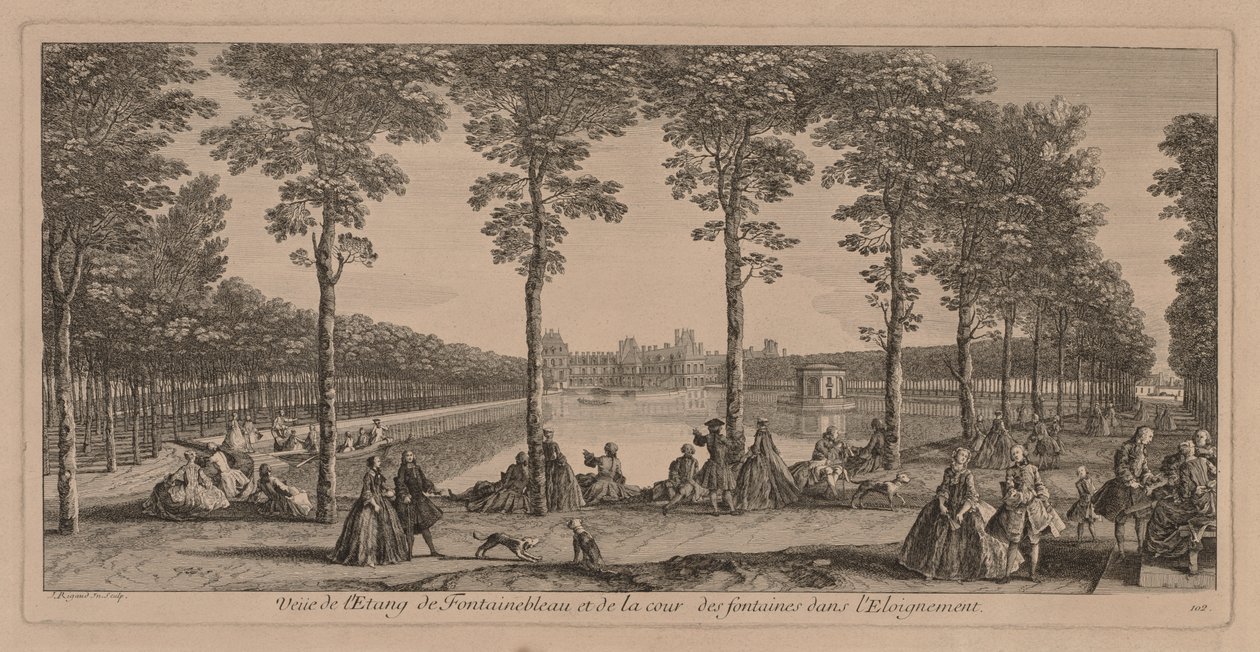 Basen w Fontainebleau autorstwa Jacques Rigaud