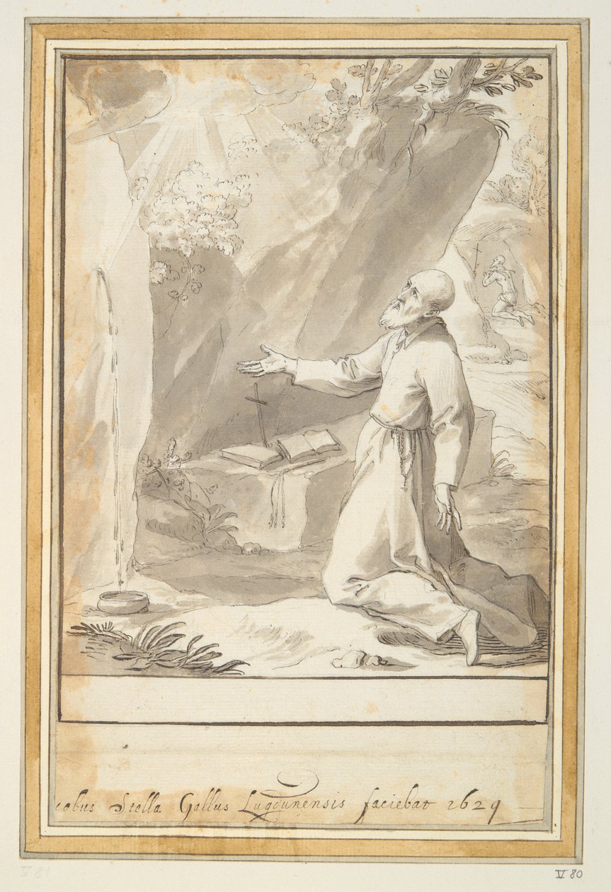 Modlący się św. Filip autorstwa Jacques Stella