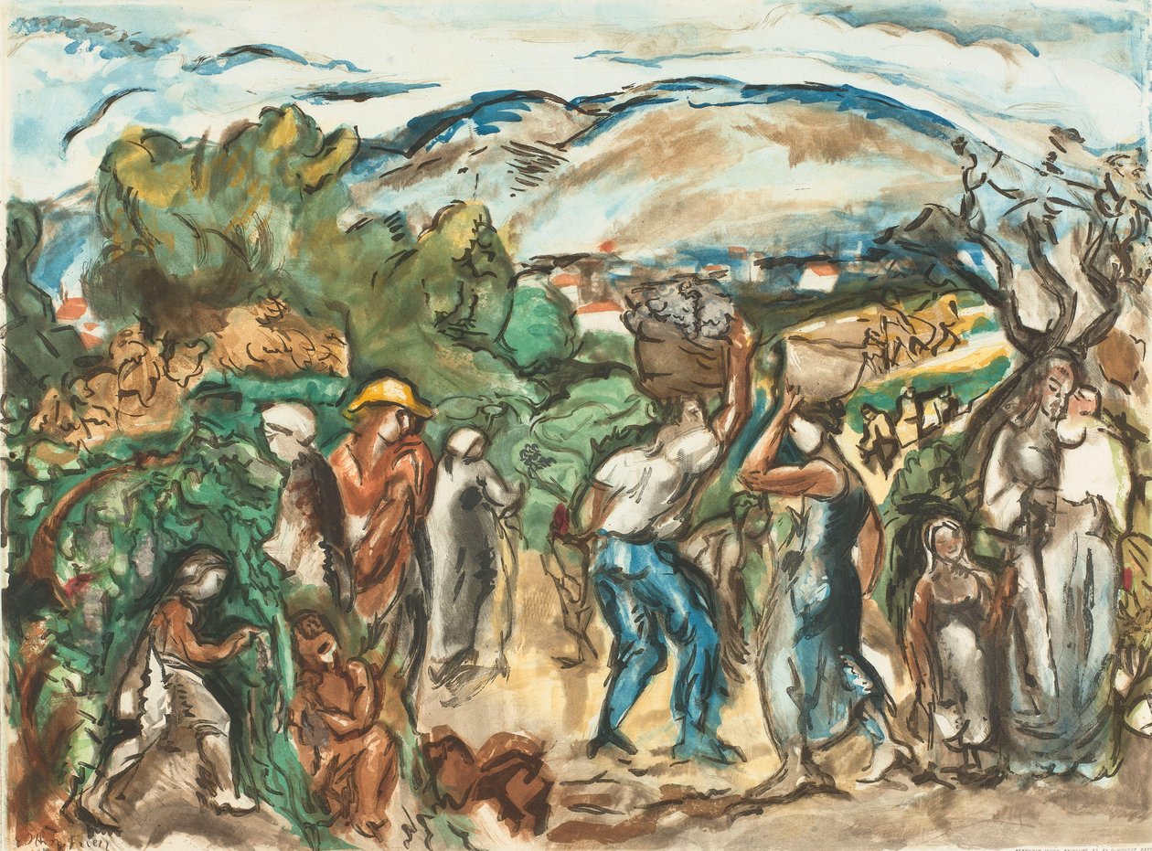 Zbieranie figurek Friesz, Les Vendanges (tytuł oryginalny) autorstwa Jacques Villon