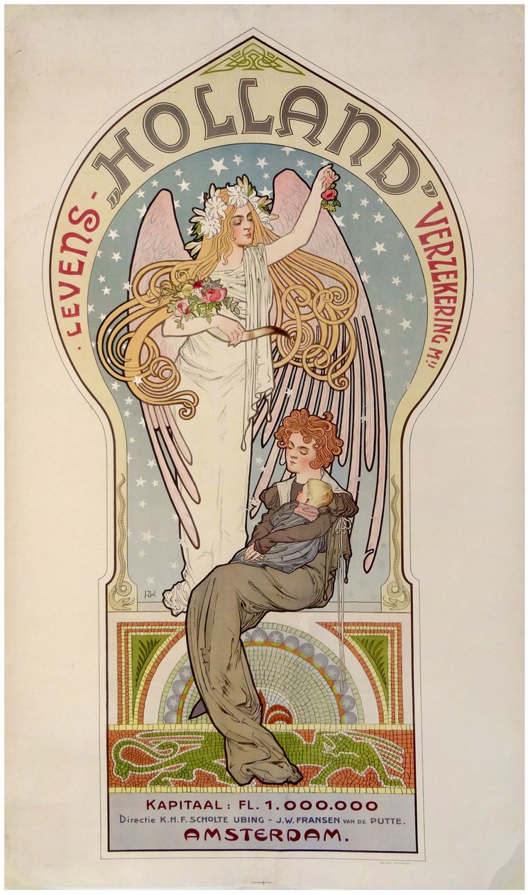 Ubezpieczenie na życie w Holandii, c. 1910. autorstwa Jacques Zon