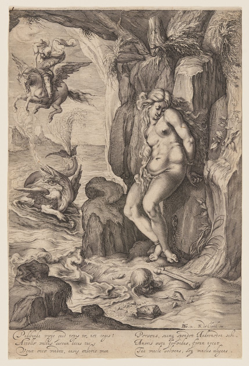 Perseusz wyzwalający Andromedę autorstwa Jacques de Gheyn II