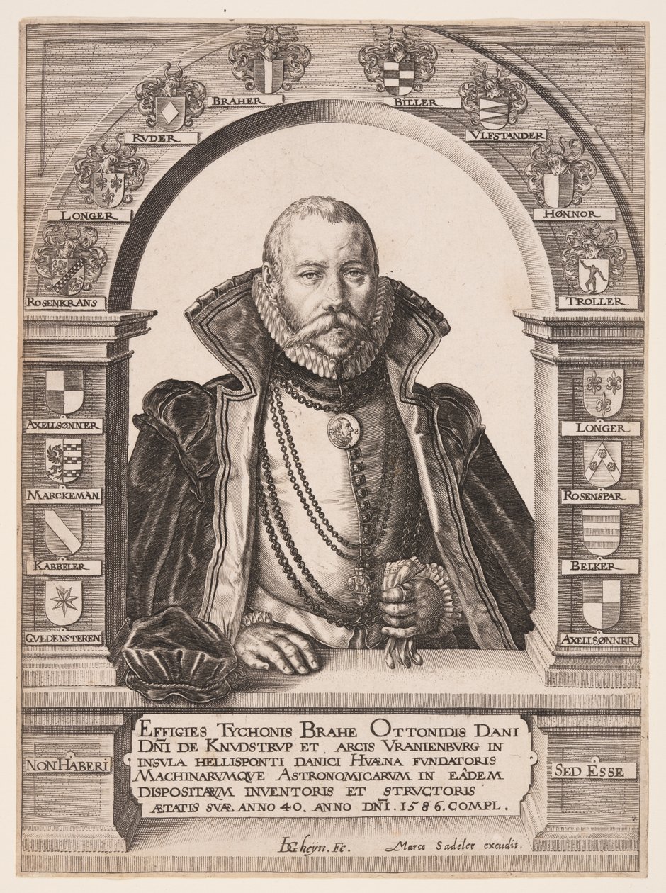 Tycho Brahe, astronom autorstwa Jacques de Gheyn II