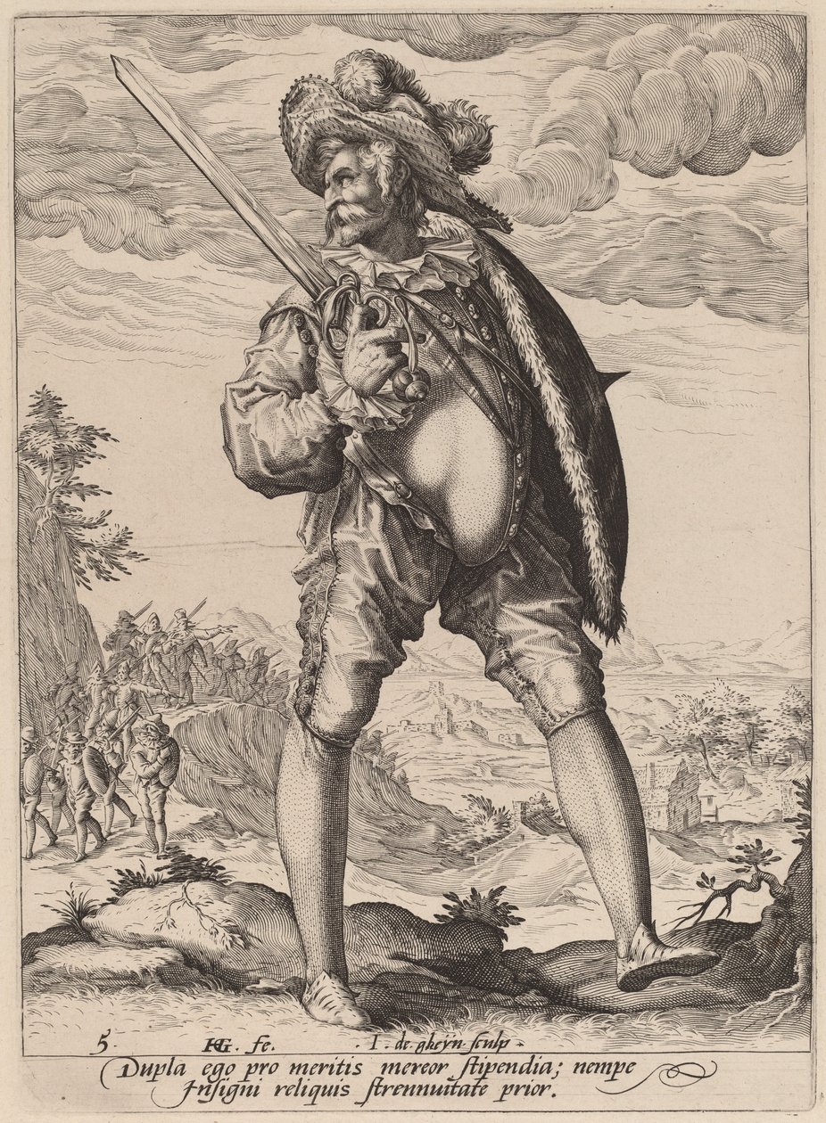 Standardowy okaziciel autorstwa Jacques de Gheyn II after Hendrik Goltzius