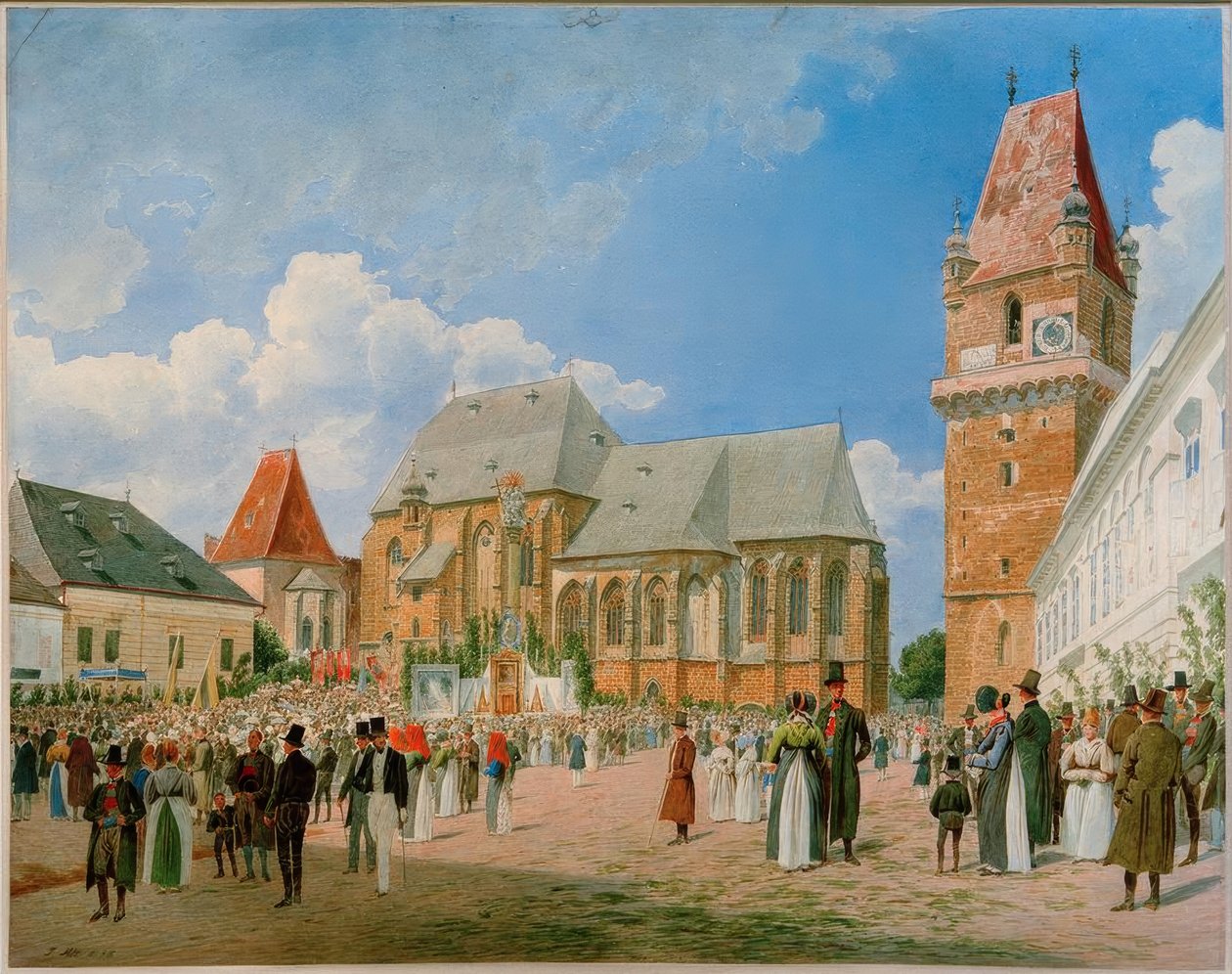 Perchtoldsdorf (powiat Mödling, Dolna Austria, Austria), autorstwa Jakob Alt