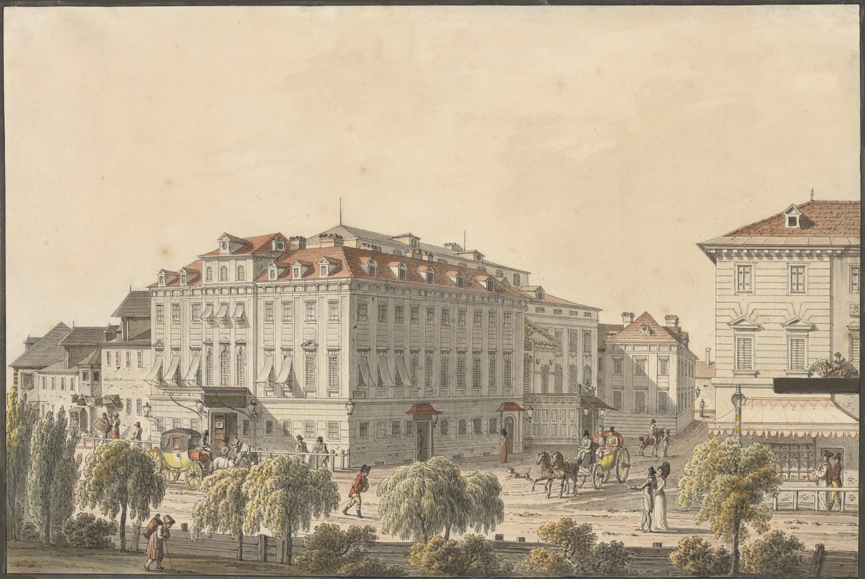 Teatr w Wiedniu, ok. 1816 r. autorstwa Jakob Alt
