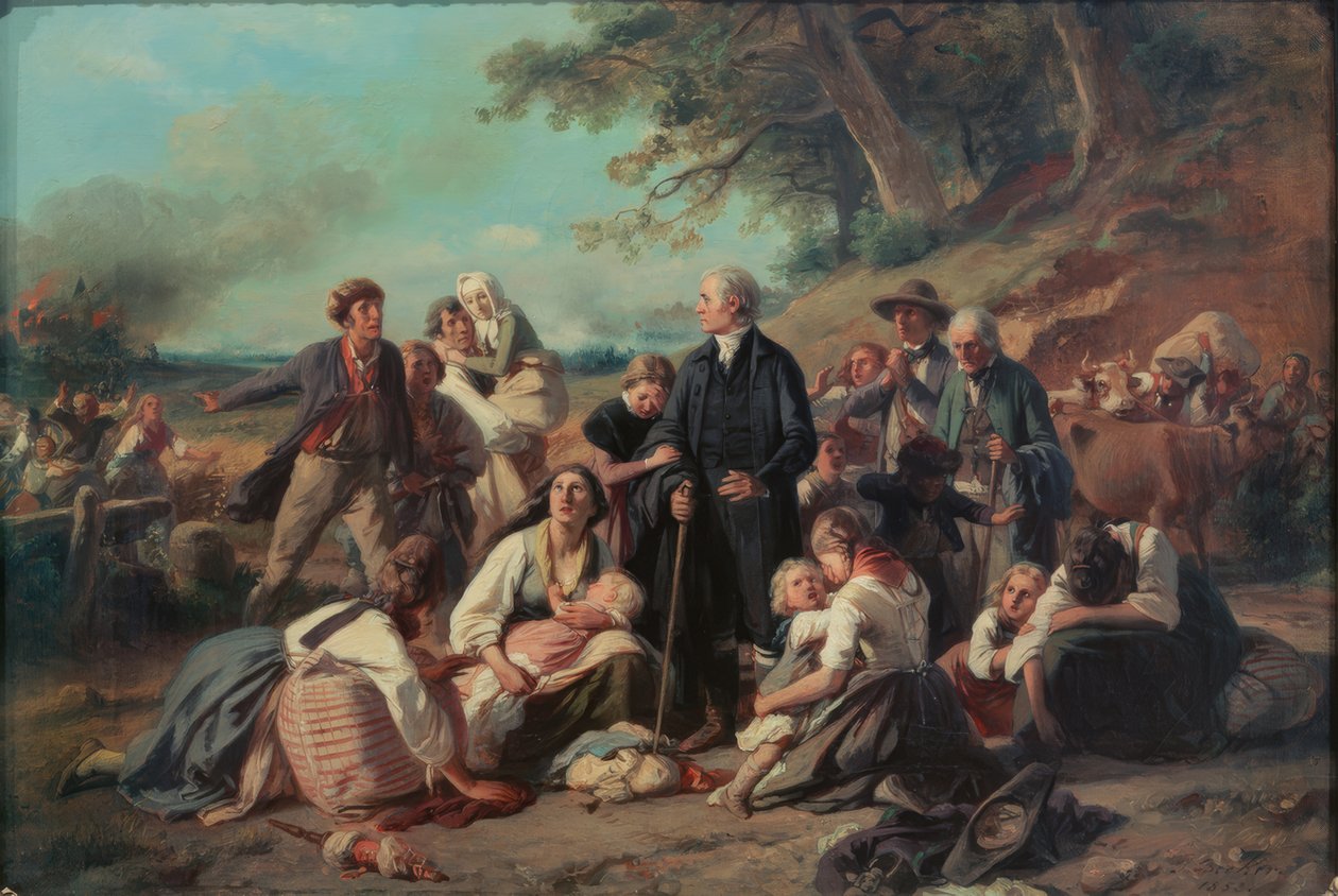 Pożar wioski autorstwa Jakob Becker