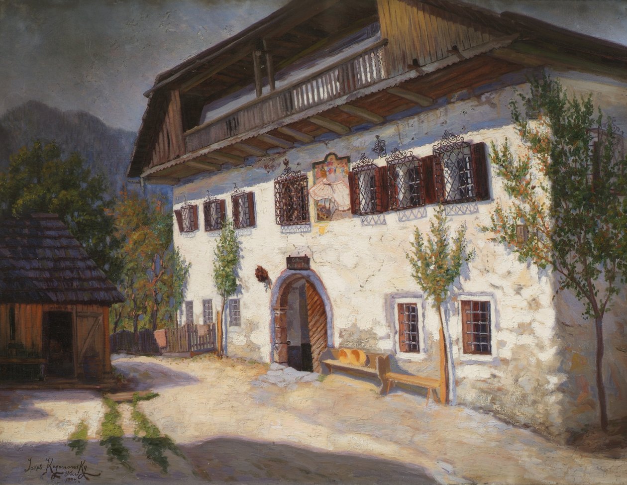 Der Gasthof Pettar w St. Agatha autorstwa Jakob Koganowsky