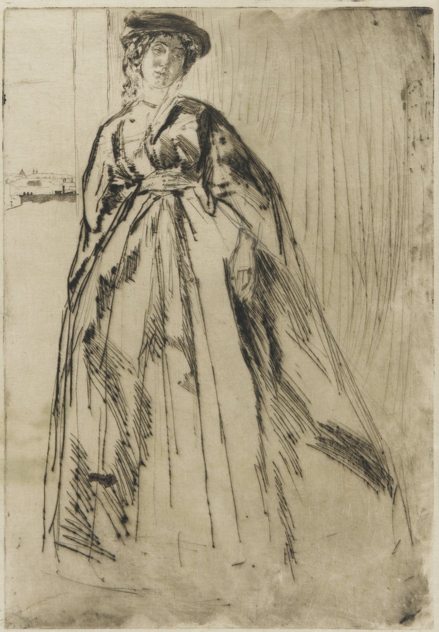 Finette, 1859 (sucha igła na papierze) (zob. też 324643, 324644) autorstwa James Abbott McNeill Whistler