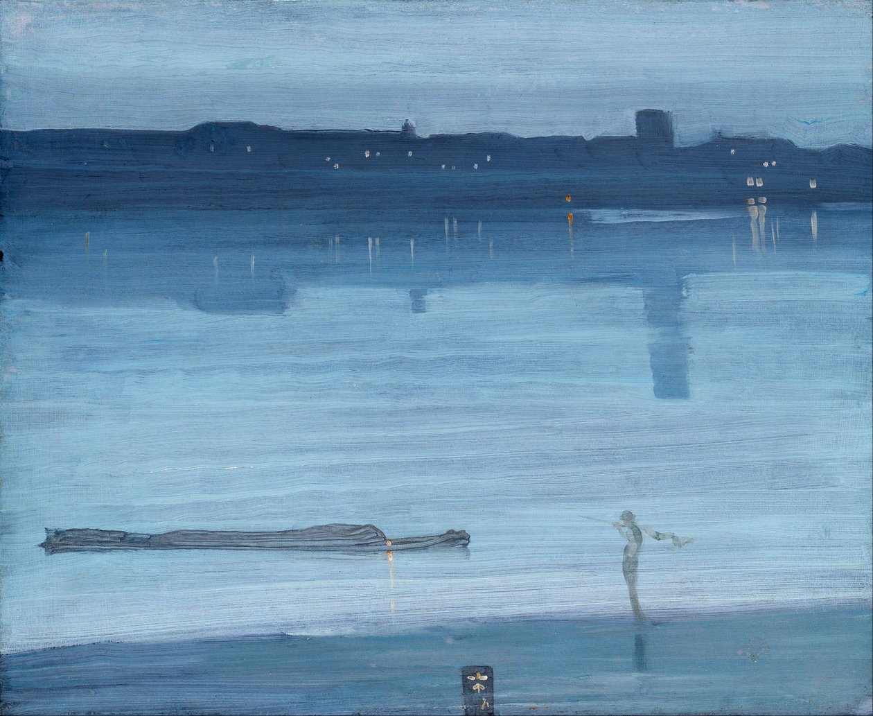 Nokturn – niebieski i srebrny autorstwa James Abbott McNeill Whistler