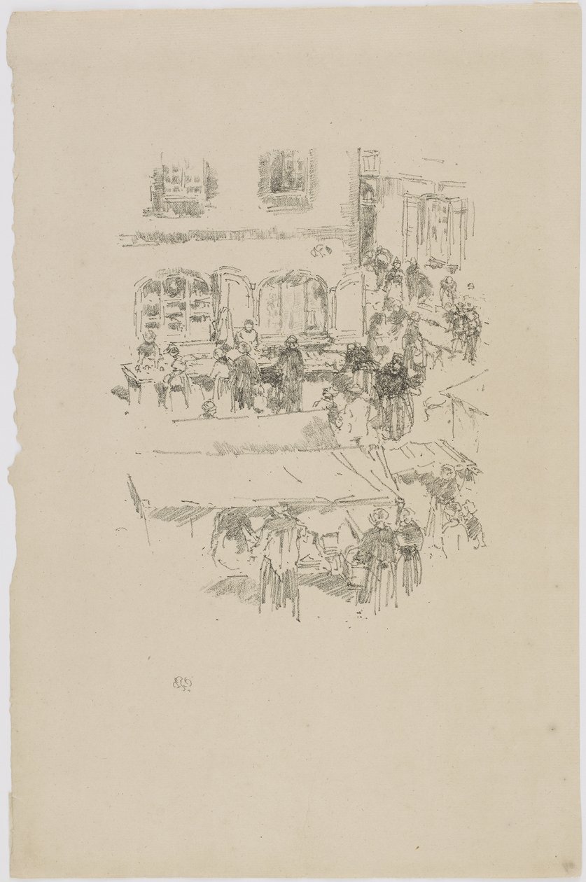 Rynek, Vitre, 1893 (lit na papierze) autorstwa James Abbott McNeill Whistler