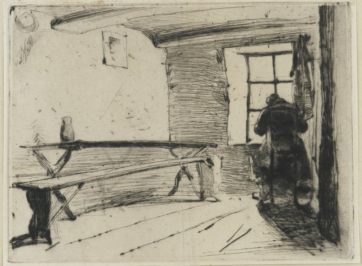 Skąpiec, ok. 1861 (sucha igła na papierze) autorstwa James Abbott McNeill Whistler