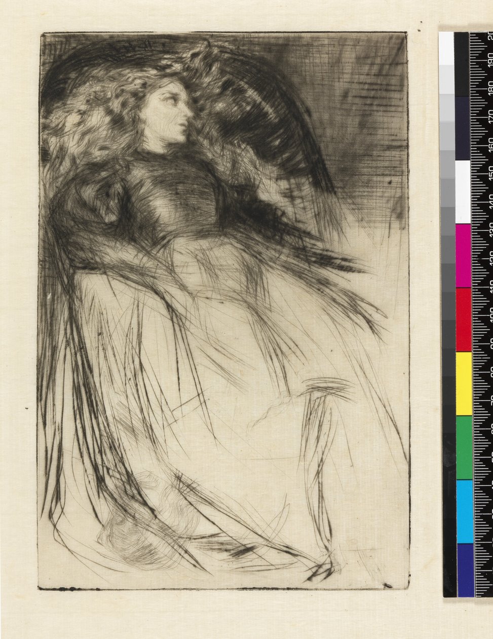 Weary, 1863 (sucha i tusz węglowy na papierze) autorstwa James Abbott McNeill Whistler