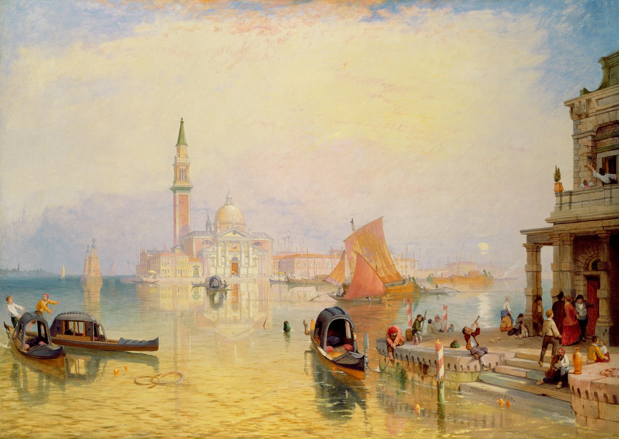 Scena wenecka, XIX w. autorstwa James Baker Pyne