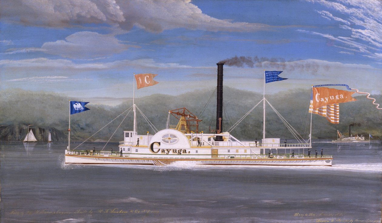 Parowiec Cayuga, 1849 r. autorstwa James Bard