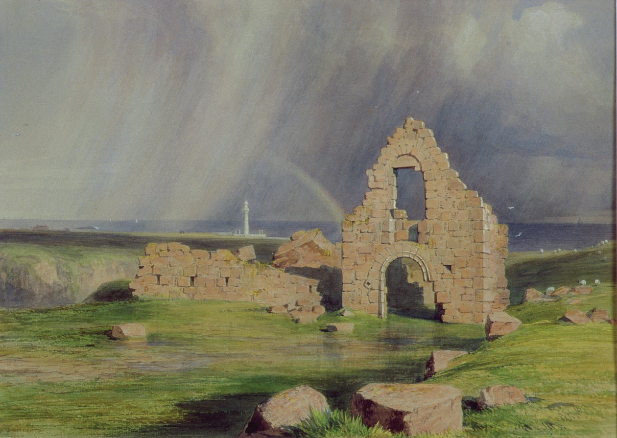 Zamek Górny Boddam, 1840 autorstwa James Giles