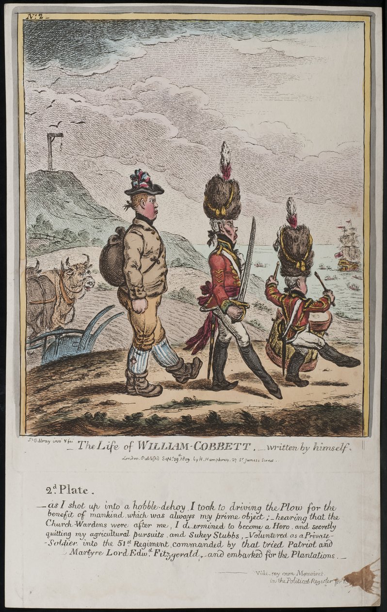 Życie Williama Cobbetta, napisane przez niego samego autorstwa James Gillray