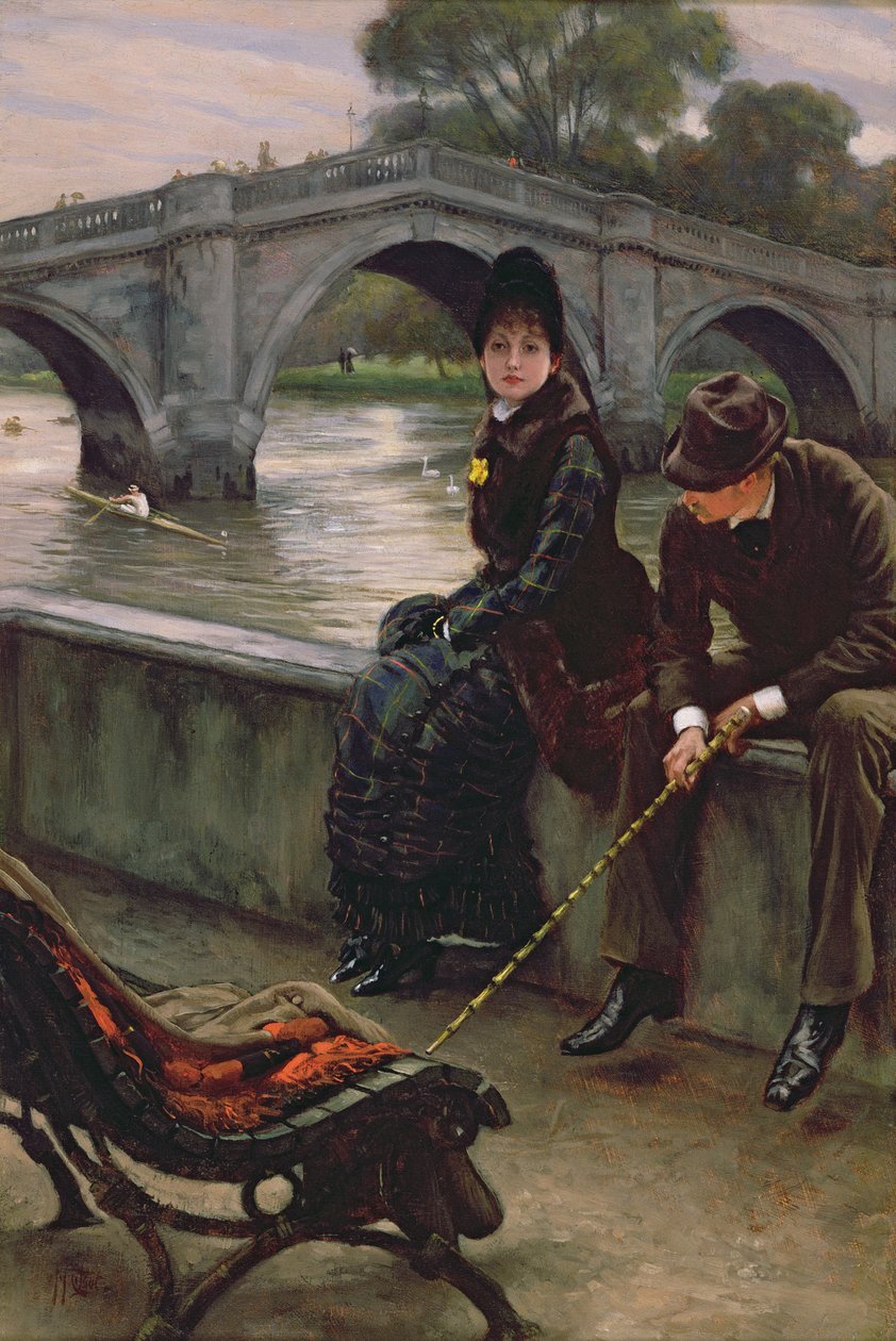Most Richmond, ok. 1878 r. autorstwa James Jacques Joseph Tissot