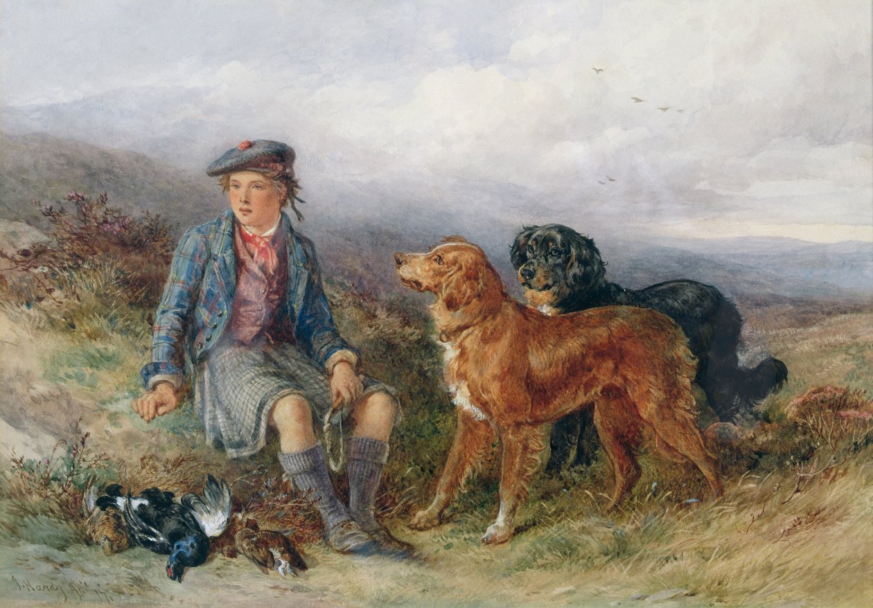 Młody ghillie, 1871 autorstwa James Jnr Hardy