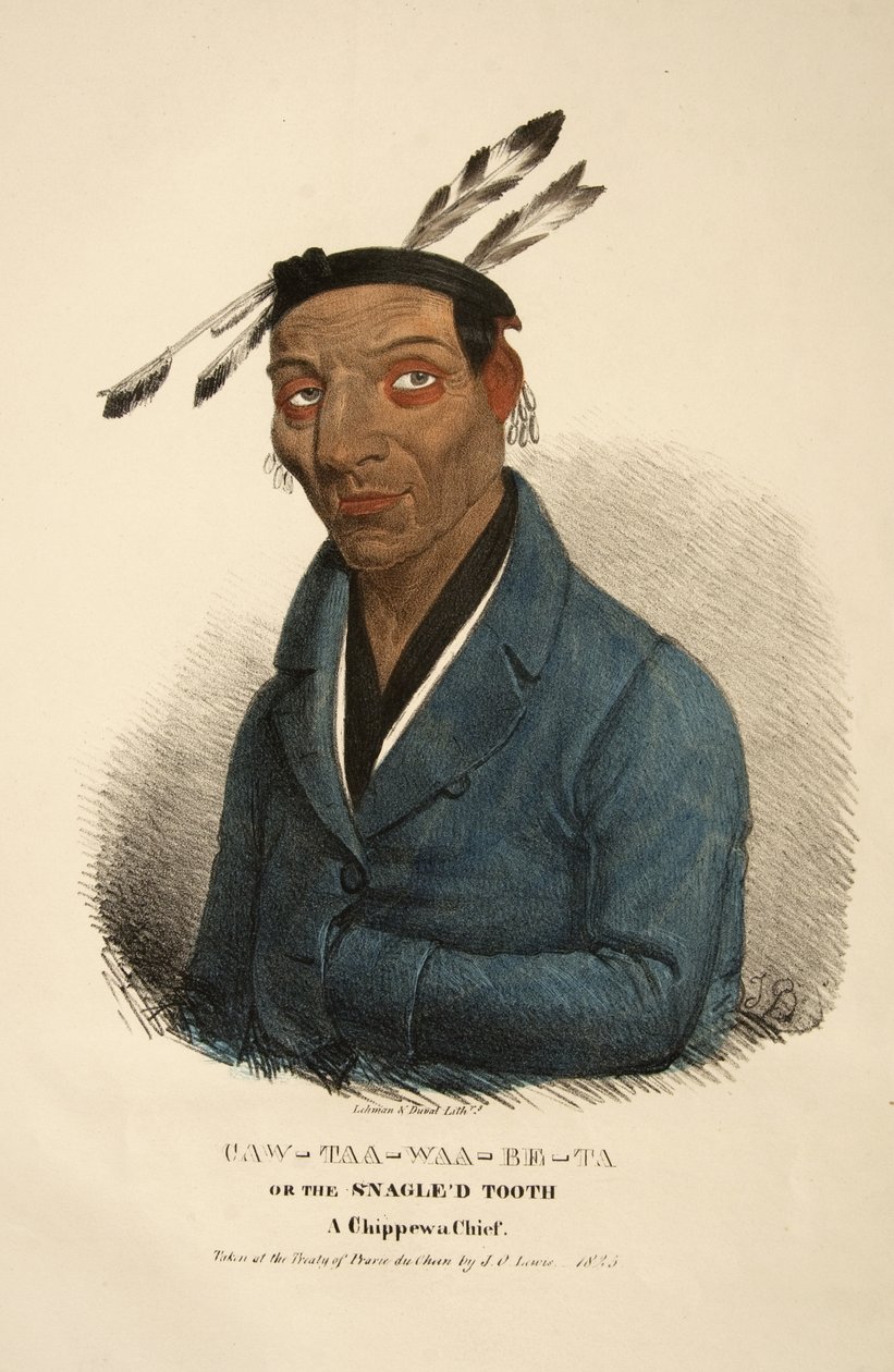 Caw-taa-waa-be-ta lub Ząb z kłębkiem autorstwa James Otto Lewis