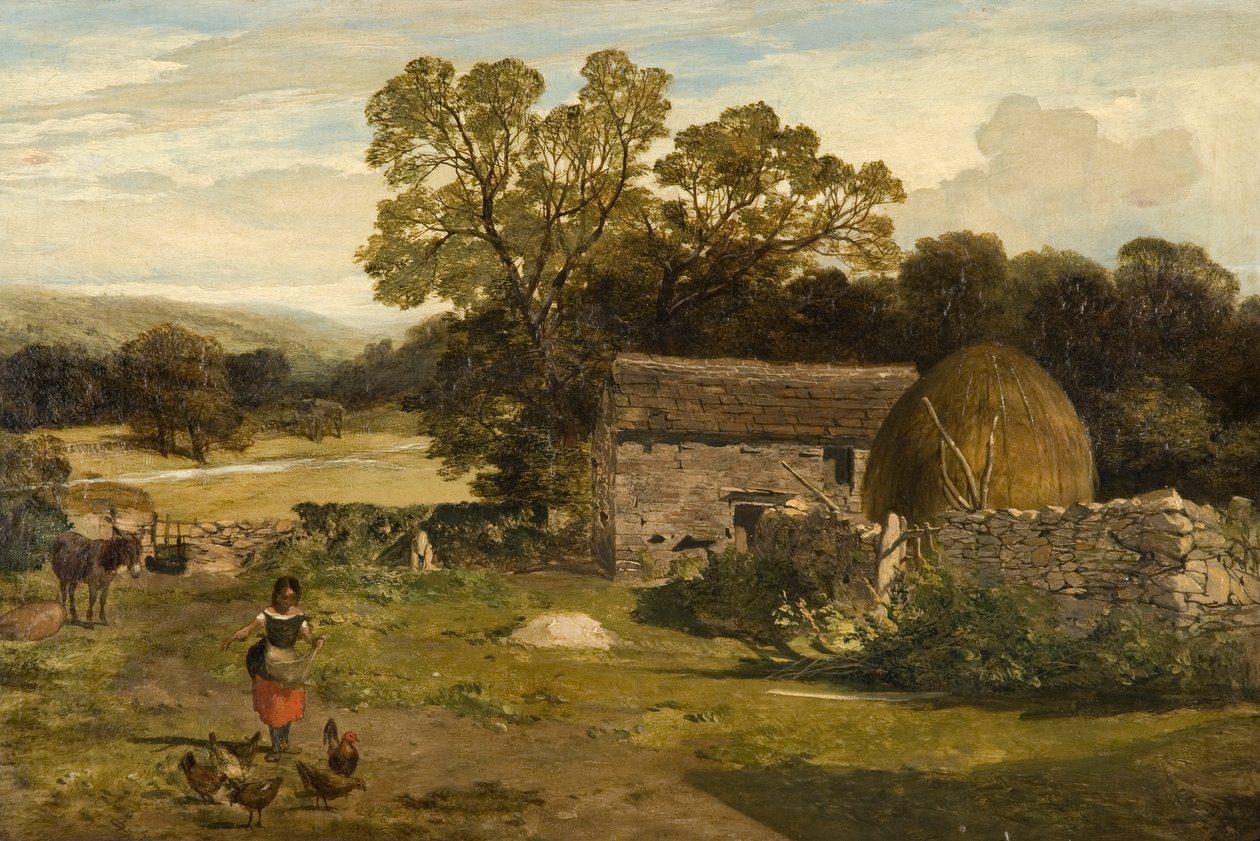 Krajobraz z farmą autorstwa James Peel
