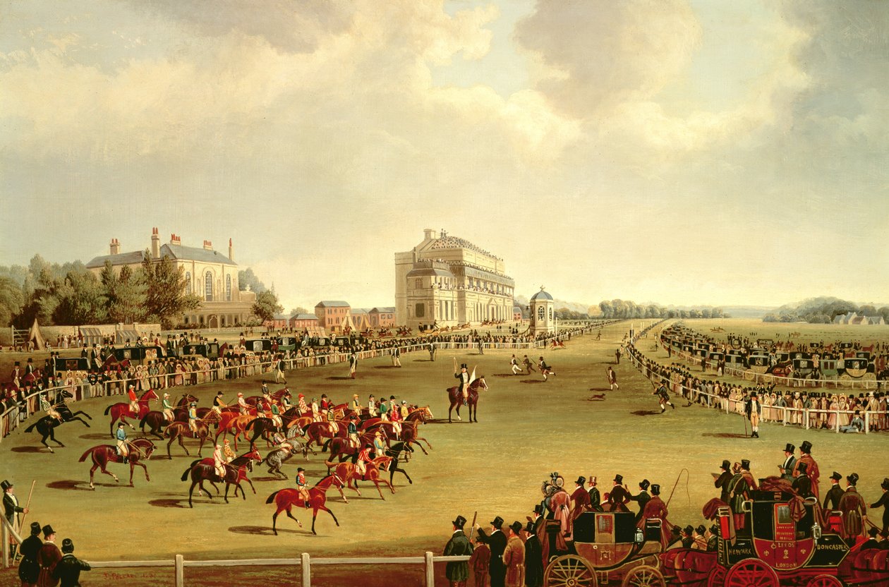 Start wyścigu St. Leger, 1830 r. autorstwa James Pollard