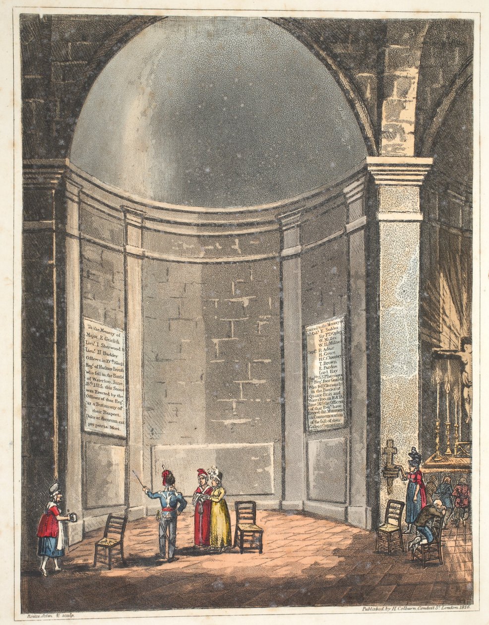 Wnętrze kaplicy Waterloo autorstwa James Rouse
