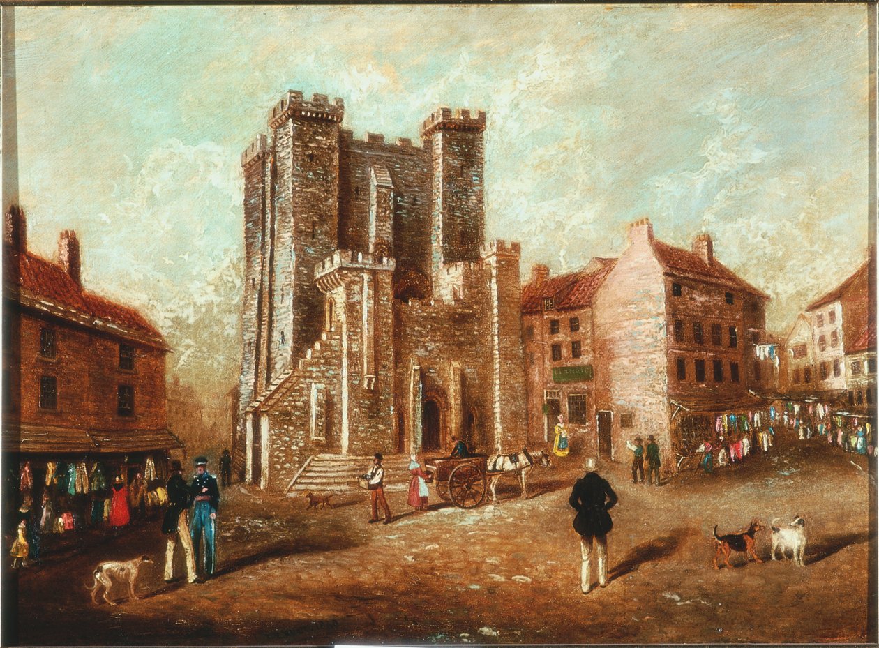 Twierdza, Newcastle upon Tyne, 1830 r autorstwa James Russell Ryott