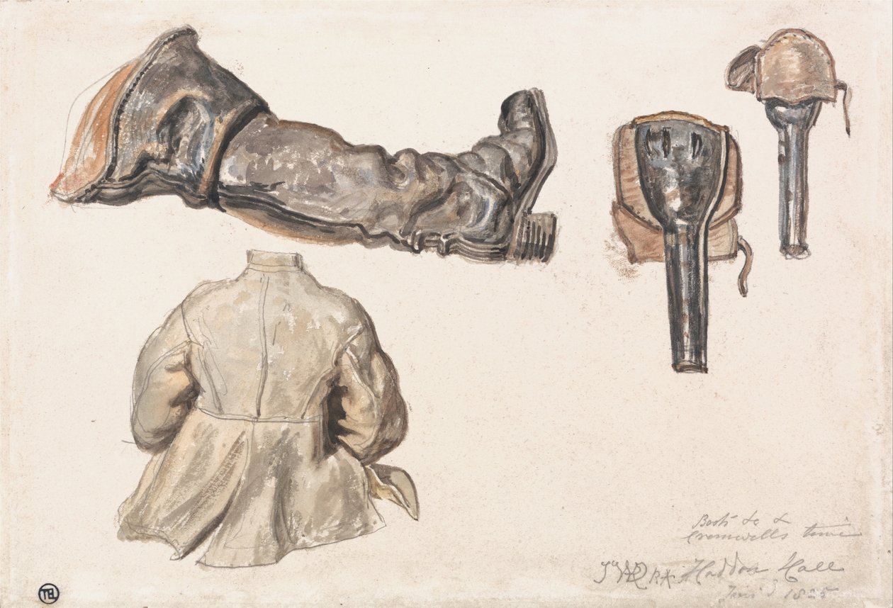 Buty itp. Czas Cromwella, Haddon Hall, 9 stycznia 1825 r. autorstwa James Ward