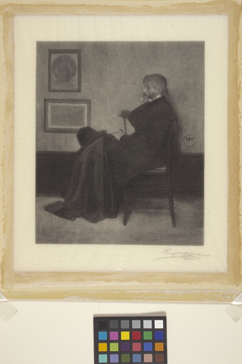Thomas Carlyle (drzeworyt) autorstwa James Abbott McNeill (attr.to) Whistler