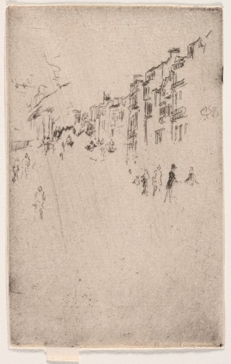 Fragment Piccadilly. autorstwa James Abbott McNeill Whistler