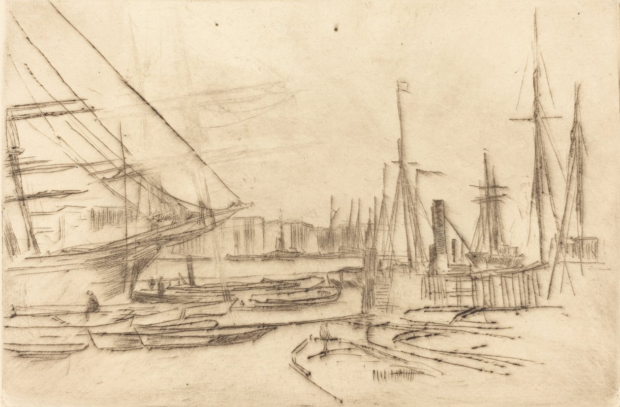 Szkic z Billingsgate, 1878. autorstwa James Abbott McNeill Whistler