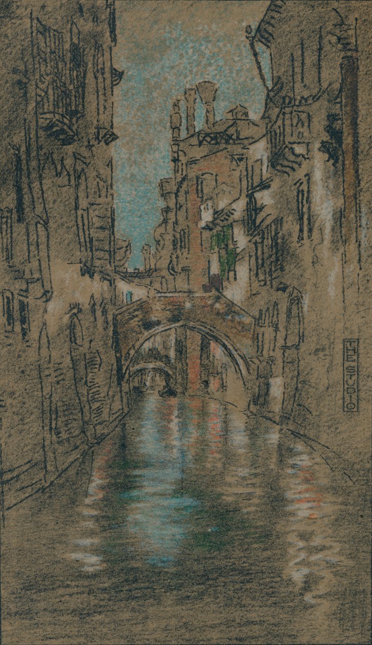 Kanał wenecki, ok. 1880 r. autorstwa James Abbott McNeill Whistler